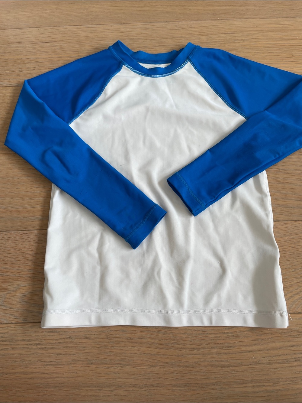 Crewcuts White and Blue Long-Sleeve Kids Rashguard